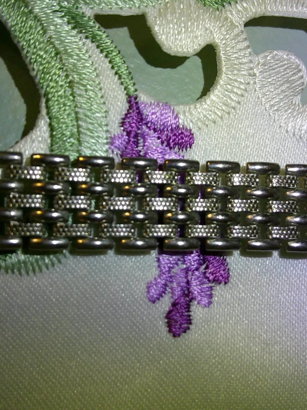 Vintage Goldette NY Bracelet Panther Link Silver Tone 7-1/4